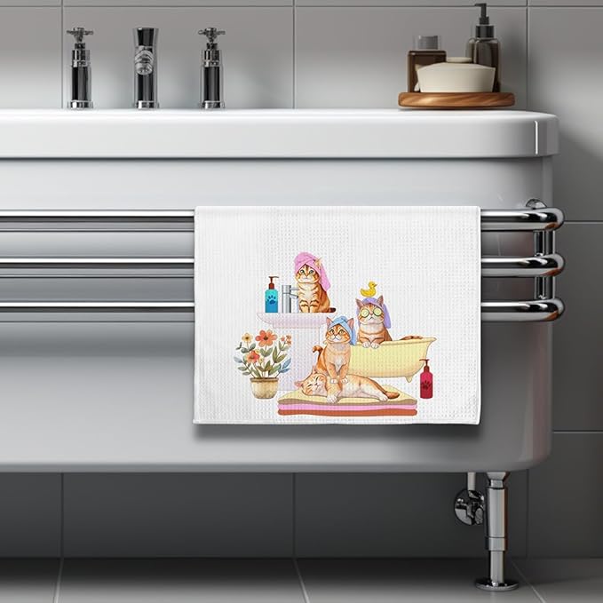 Cat Hand Towel,Cat Towel,Funny Hand Towels,Funny Bathroom Hand Towels,Crazy Cat Lady Gifts,Cat Kitchen Towels,Cat Dish Towels,Cat Mom Gifts,Crazy Cat Lady,Cat Lady Gifts,Gifts for Cat Lovers for Women