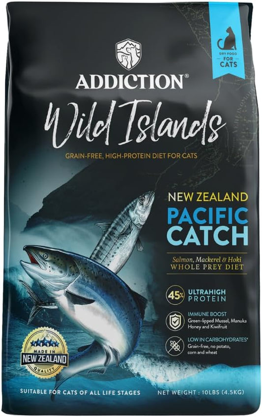 Addiction Wild Islands Pacific Catch Dry Cat Food (10 Pound)