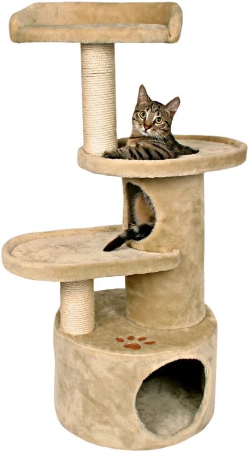 TRIXIE Pet Products Oviedo Cat Tree (Beige) Large (11 x 19 x 41 in.)