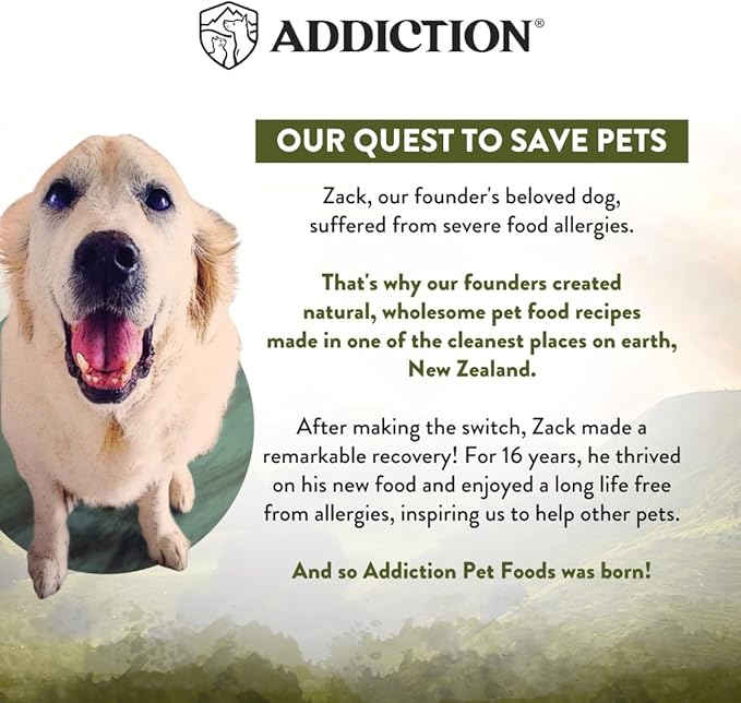 Addiction Wild Islands Highland Meats Dry Cat Food, Grass-Fed Beef & Lamb, High-Protein & Grain-Free Formula for Primal Cat Health - 10lbs