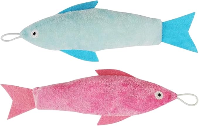 Catnip Matatabi Toys for Cats & Kittens,Cat Toys for Indoor Cats，Cat Kicker Toy（Fish*2）