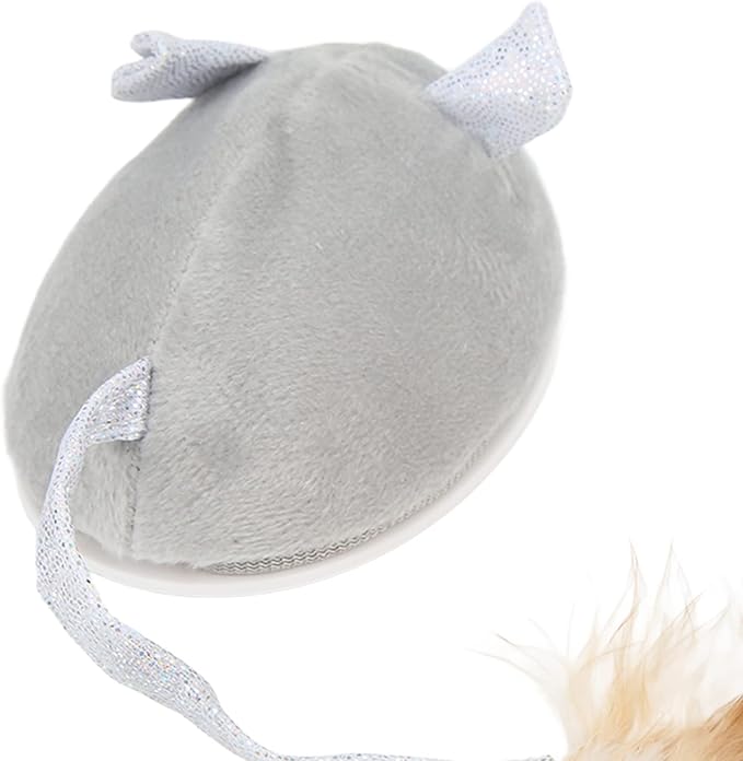 Sazao Electric Moving Mice Toy, USB Charging Cat Mouse Toy Lifelike Toxic Free for Indoor