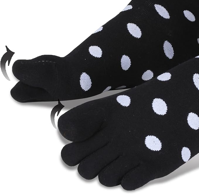 Benefeet Sox Funny Toe Socks Women Five Finger Socks Girls Cute Toe Seperated Cotton Socks Running Athletic Christmas Gifts