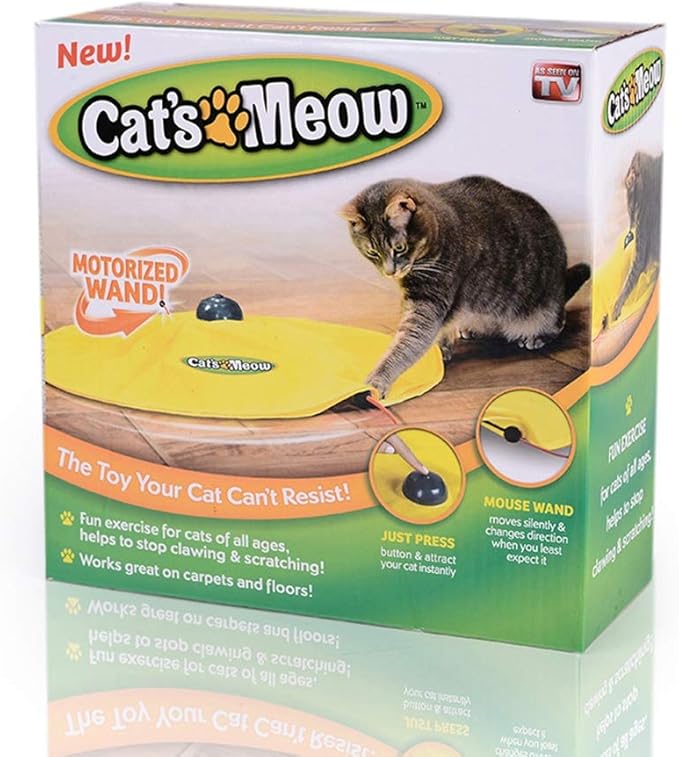 Buyter Cat's Meow Undercover Toy Moving Panic Mouse Interactive Play for Kitten