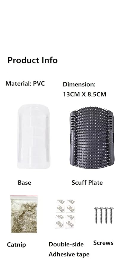 Softer Cat Self Groomer with Corner Scratcher, Wall Scratchers, Face Scratcher, Brush and Catnip