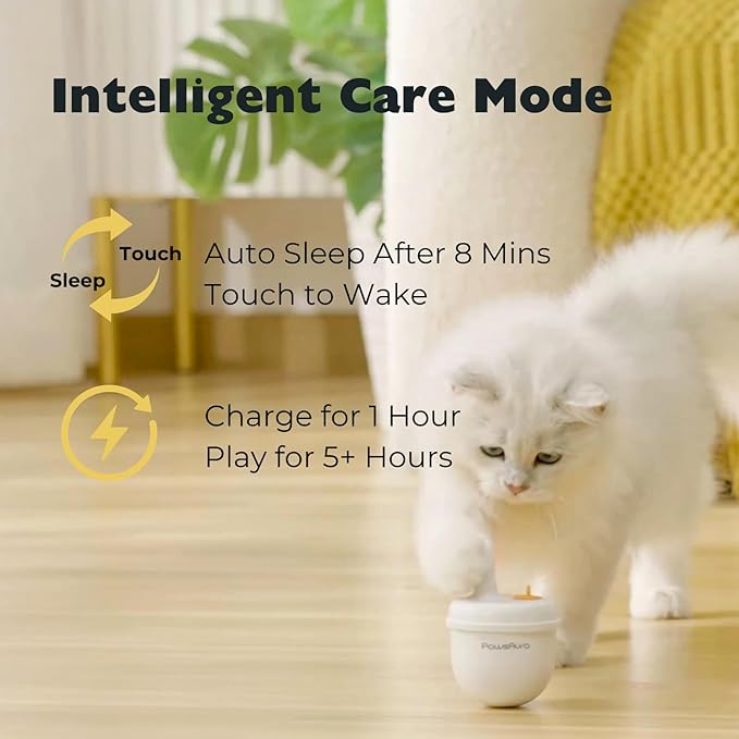 MayMaw Cat Laser Toy - Laser Cat Toys for Indoor Cats, Rechargeable Automatic Cat Laser Toy, Interactive Cat Toy with Tumbler Design, 360° Random Trajectory, 3 Modes, Catnip Included (Green)