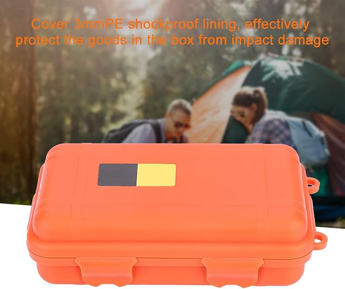 Alomejor Dry Box Survival Storage Box Dustproof Pressure Proof Outdoor Survival Equipment Sealed Container Box for Outdoor Survival