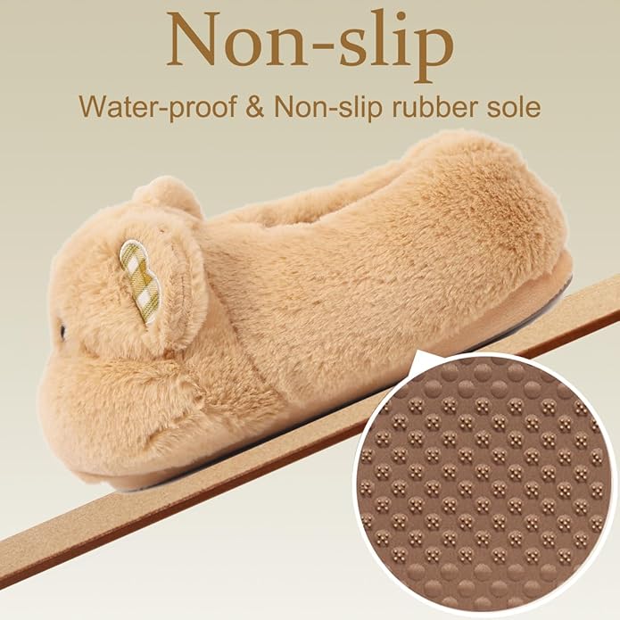 Caramella Bubble Cute Bunny Animal Slipper for women Adult Fuzzy Warm House Slippers Novelty Fluffy Home Shoes Ladies Winter Slippers Indoor Outdoor