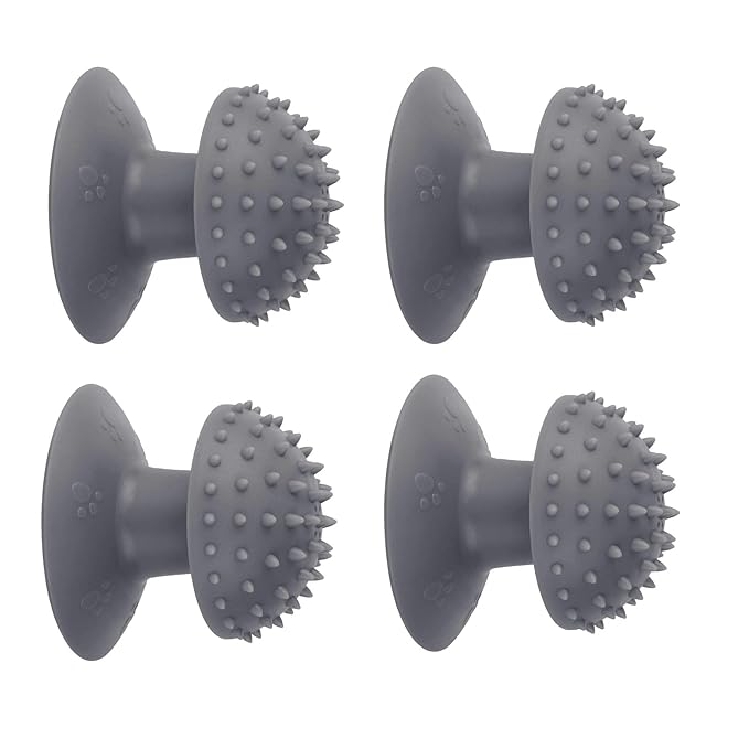 4 Pcs Cat Corner Self Groomer - Remove Loose Fur, Removable Design for Cleaning, Cat Massage Combs for Short Long Fur Cats Grooming,Kitten Puppy Massager Brushes Grooming