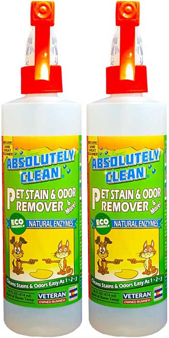 Amazing Pet Odor Eliminator for Home, Professional Strength: Natural Enzymes Remove Most Stains in 60 Seconds -Dog/Cat Urine, Vomit, Bile, Feces, Grass, Blood, Drool, More -USA Made
