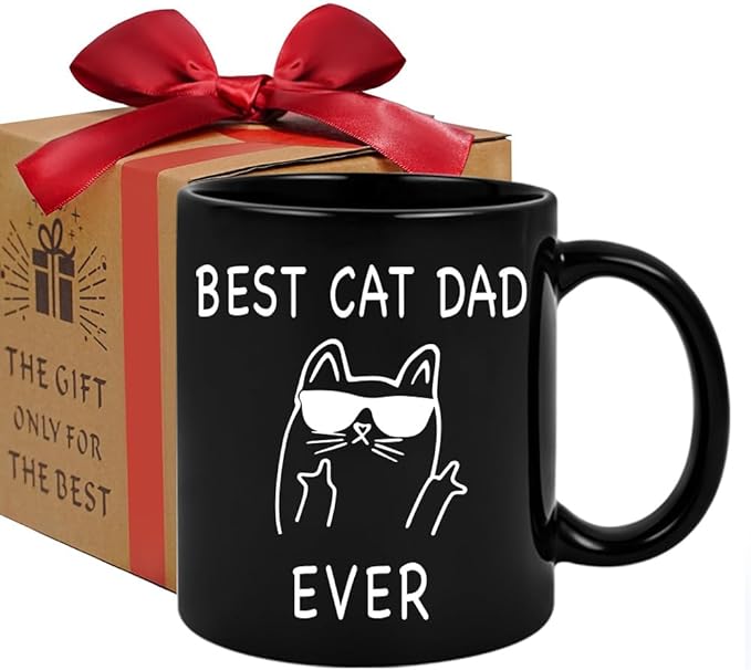 Best Cat Dad Ever Mug, Best Cat Dad Ever Cute Father's Day Gift Dad Cup -zmug120