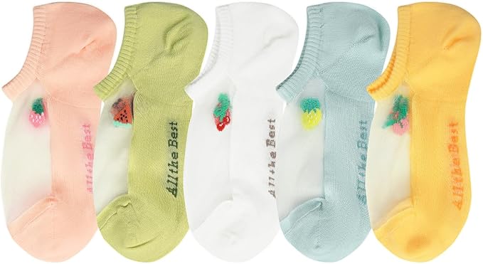 Benefeet Sox Sheer No Show Socks Women Girls Cute Thin Mesh Low Cut Liner Socks for Loafers Boat Shoes