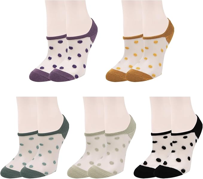 Benefeet Sox Sheer No Show Socks Women Girls Cute Thin Mesh Low Cut Liner Socks for Loafers Boat Shoes