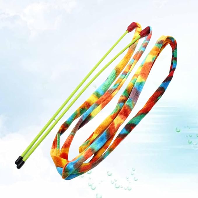 FOMIYES Toys Toy Teaser Toy Cat Teaser Wand Cat Teaser Rod Cat Toy Stripe Feather cat Toy cat Bell Ball