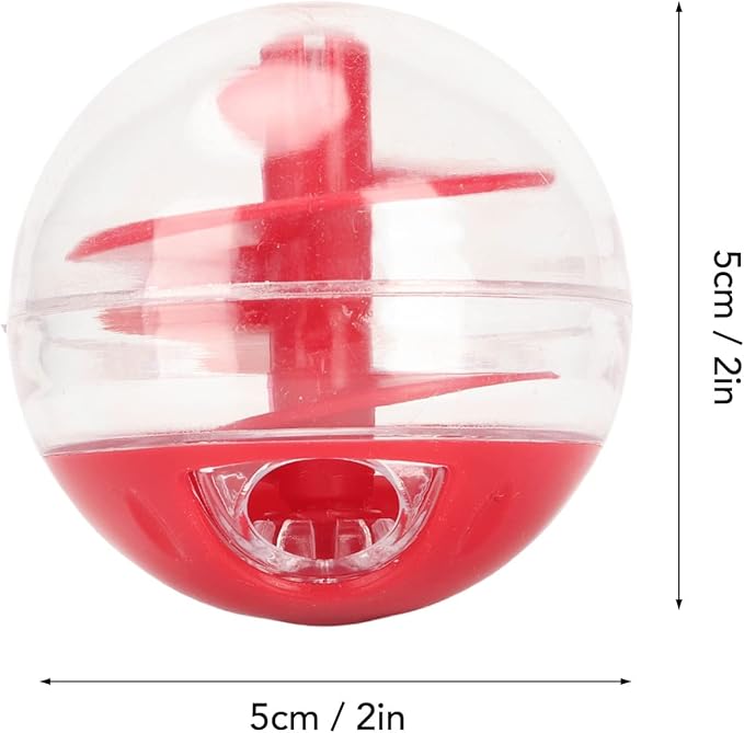 Cat Treat Toy, Cat Treat Dispenser Interactive Kitten Puzzle Toy, Cat Food Dispenser Toy Cat Treat Ball Dispenser Feeder Treat Ball for Treats Less Than 0.4in in Diameter