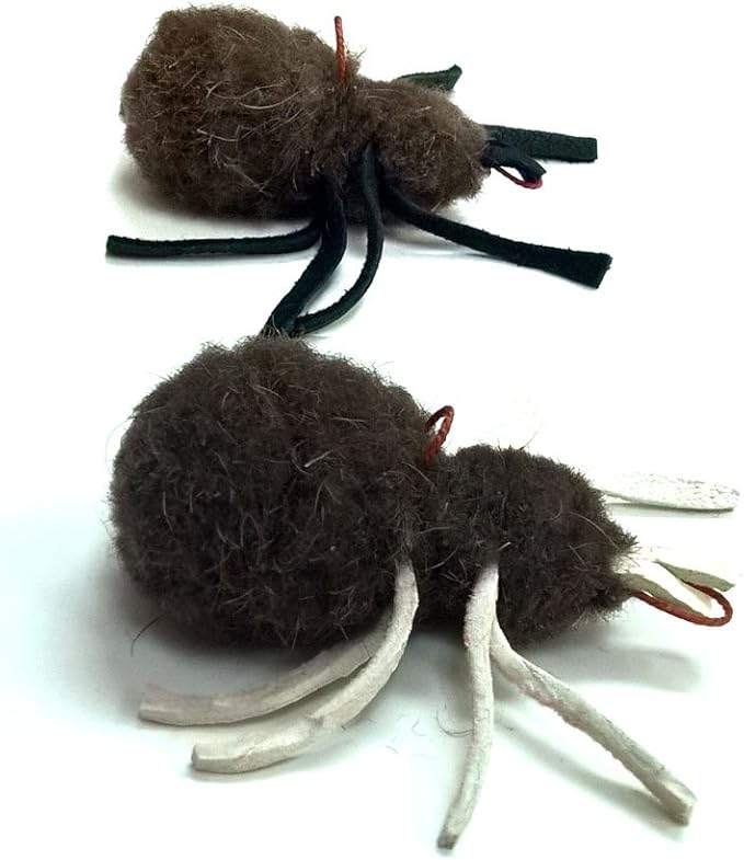 Buffalo Spider Refill/Attachment Cat Toy - Natural Buffalo/Deer: Fits Wildcat and popular Bird and Mouse type wands/poles