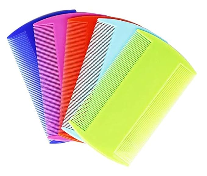 5 PCS Flea Lice Combs Grooming Fine Tooth Hair Combs for Dogs Cats