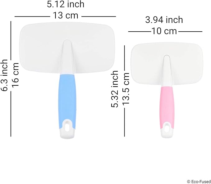 Slicker Brush and Nail Clippers for Dogs, Cats and Other Pets - Essential Animal Grooming/Claw Care Tools - Ideal Trimmers to Clip Thick Nails (Pet Hair brush - Small & Large Brush)