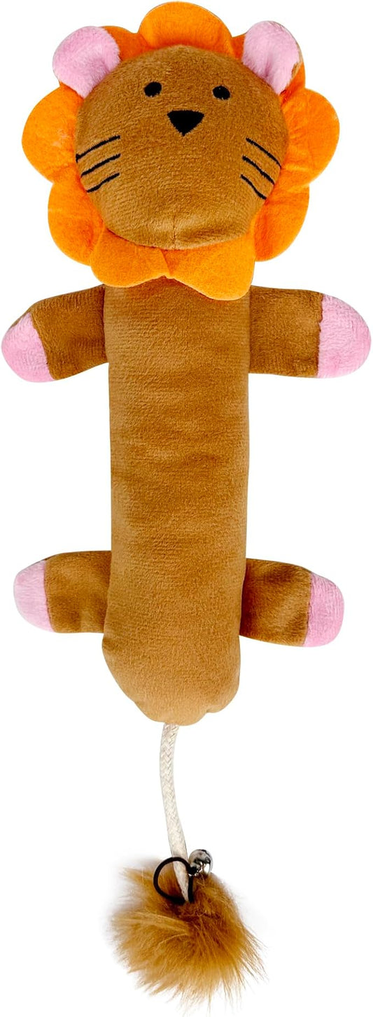 Catnip Silvervine Matatabi Pillow for Cats & Kittens,Crinkle Sound Toy,Cat Kicker Toy,Large Size Cat Pillow Soothing Plush Cat Toy(Lion).