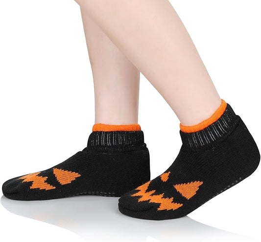 American Trends Fuzzy Socks for Women with Grippers Non Slip Christmas Socks