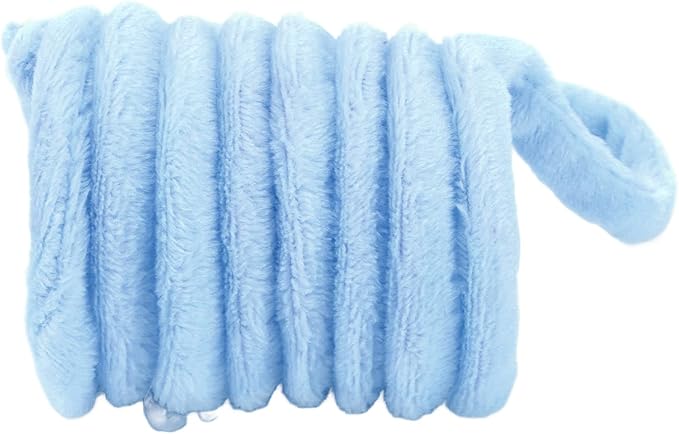 Plush Cat Spring Toys, Colorful Interactive Cat Toys Cat Entertaining Toys, Colorful & Durable Plastic Spring Coils Attract Cats Providing Interactive Playtime and stimulating Their Instincts(Blue)