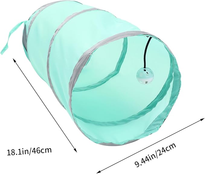 Interactive Cat Tunnel Toy Indoor Cats Kittens Foldable Pet Play Tunnel Home Use Toys Active Play Exercise