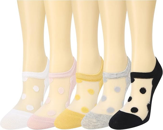 Benefeet Sox Sheer No Show Socks Women Girls Cute Thin Mesh Low Cut Liner Socks for Loafers Boat Shoes