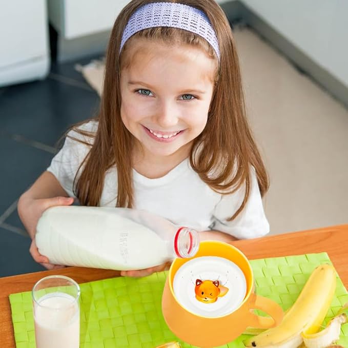 BigNoseDeer Kawaii Fox Mug Cute Mugs with 3D Fox Inside Ceramic Coffee Mug with Lid and Spoon Cute Stuff Birthday Gifts Cute Gifts For Women 13.5oz