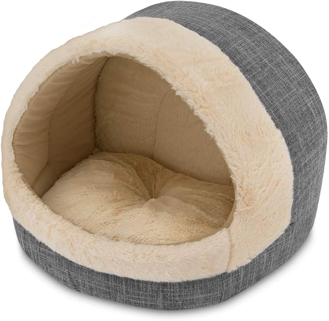 Cozy Cat Cave by Best Pet Supplies - Gray, 17 x 15 x 14
