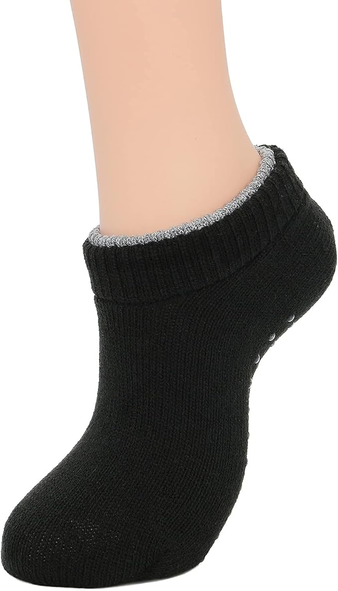 American Trends Fuzzy Socks for Women with Grippers Non Slip Christmas Socks