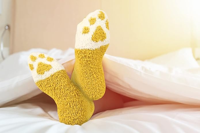 Benefeet Sox Cute Animal Fuzzy Socks for Women Girls Funny 3D Animal Cozy Socks Fluffy Slipper Socks Plush Comfy Soft Socks