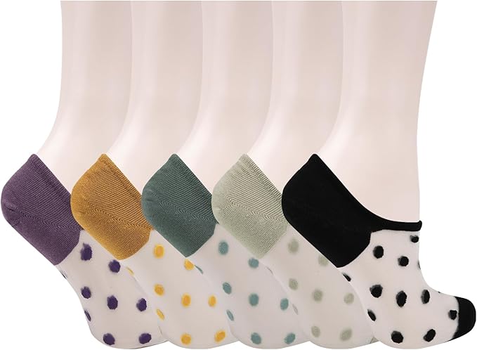 Benefeet Sox Sheer No Show Socks Women Girls Cute Thin Mesh Low Cut Liner Socks for Loafers Boat Shoes