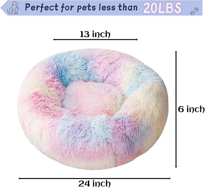 Soft PP Cotton Filling for Warmth and Comfort, Perfect for Small Dogs and Cats, Indoor Love Life Bliss(Colorful)
