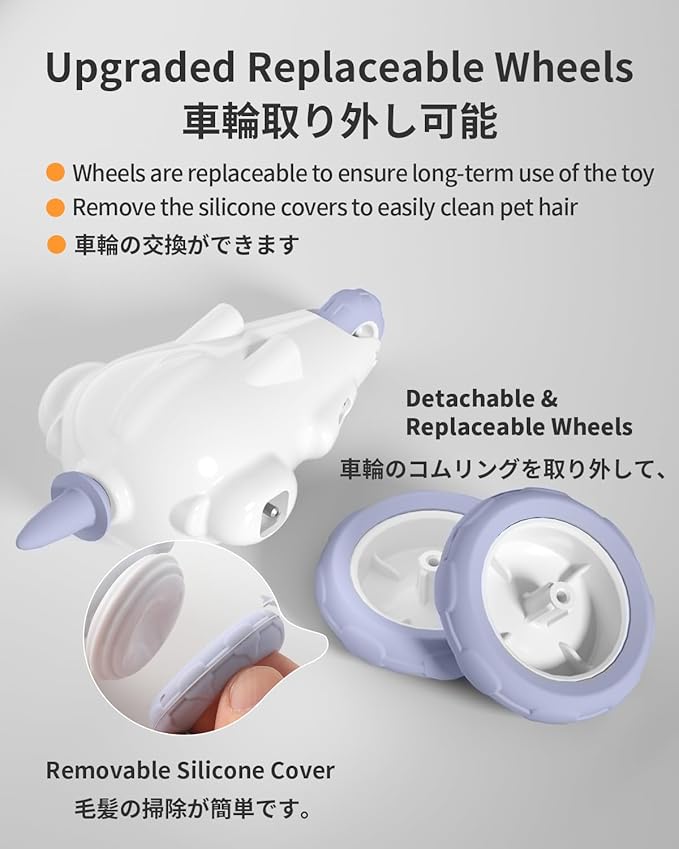 Interactive Cat Toy, Automatic Moving Mouse Toy for Indoor Cats, USB Rechargeable Smart Sensing Electric Kitten Exercise Toys for Boredom and Stimulating