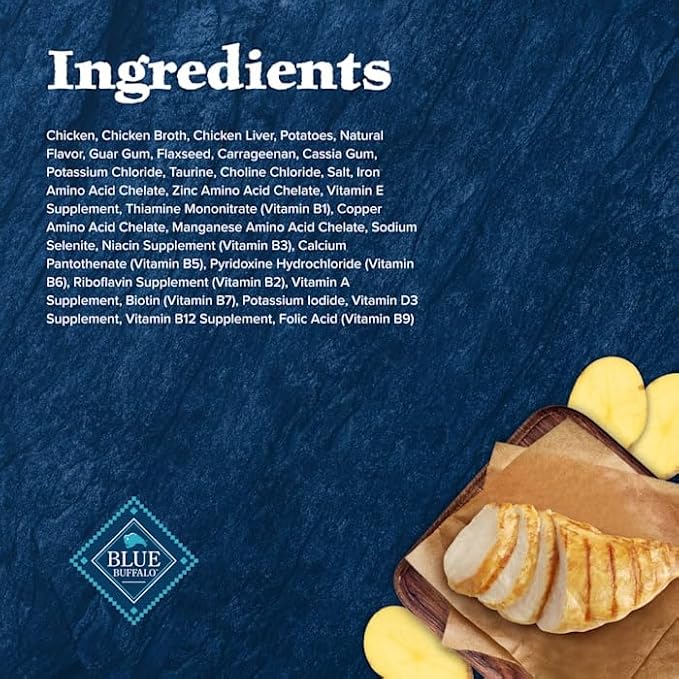 Blue Buffalo Wilderness High-Protein, Grain-Free Natural Chicken Pate Wet Food for Adult Cats, 3 oz., Case of 24