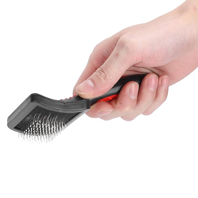 3 Pcs Cat Slicker Brush, Portable Cat Dog Slicker Brush Pet Cat Grooming Brush Massage Comb Set Accessory Easy to Use for Long Short Haired Dogs Cats