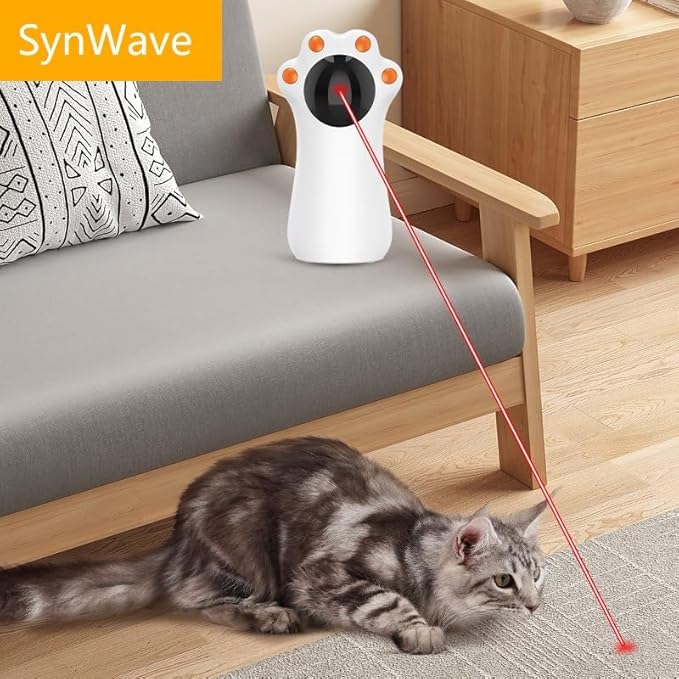 Interactive Laser Cat Toy - Automatic Laser Pointer for Cats & Kittens | Fun & Engaging Playtime | Promotes Exercise & Healthy Activity