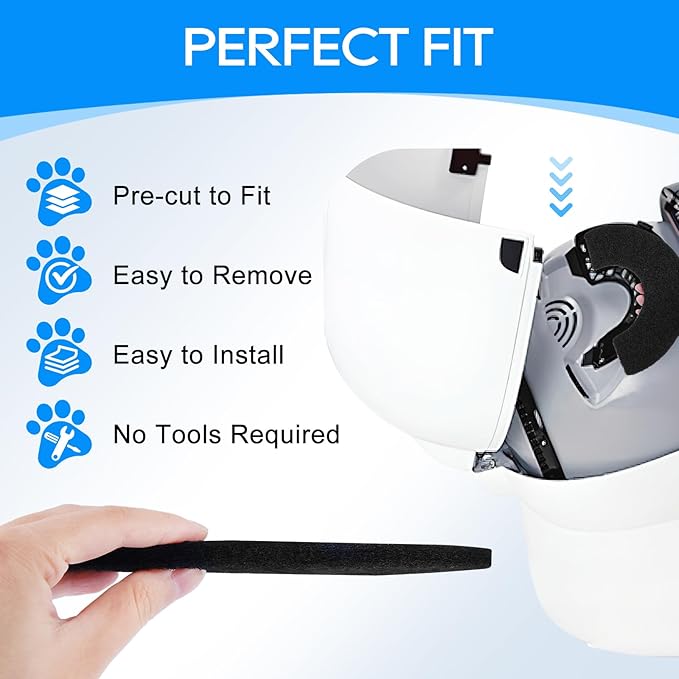 8-Pack Carbon Filters for Litter-Robot 4, Activated Carbon Litter Box Filter Compatible with Litter-Robot 4 Self Cleaning Cat Litter Box Filters Replacement Charcoal Accessories