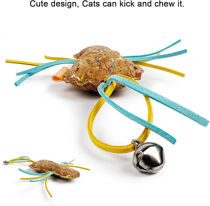 Cat Insect Toy with Catnip Matatabi Silvervine,Cat Chew Toy,Interactive Catch Play Insect Toy for Indoor Cats,Kittens.