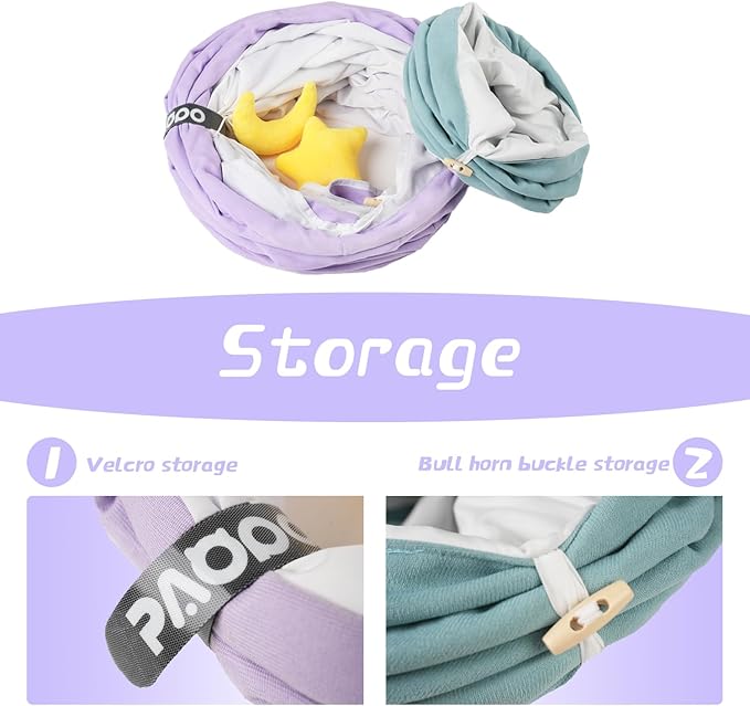 Cat Tunnel,Cat Tunnels for Indoor Cats Collapsible Large Cat Tunnel Cute Cat Tunnel Toy for Cat,Kitten,Puppy,Rabbit,Purple