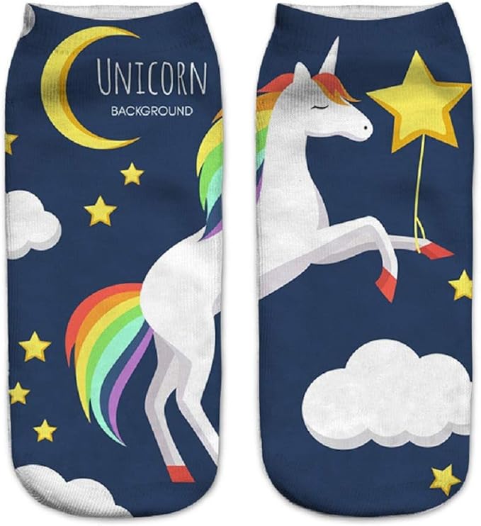 Benefeet Sox Funny Ankle Socks Cute Novelty No Show Animal Fruit Flower Cartoon Colorful Graphic Low Cut Socks for Women Girl