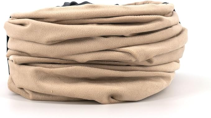 Velvet Fabric - Foldable/Collapsible - 55x8.66 Inches Cat Tunnel (Beige)