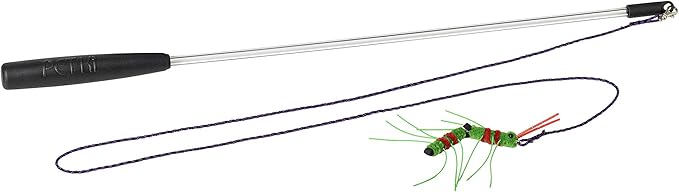 RompiCatz Critter Collector Series Teaser Wand Cat Toy, Rod