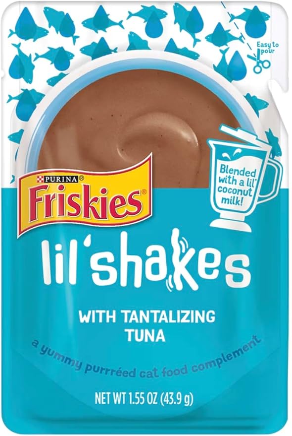 Lil' Shakes for Cats Variety Pack Marv & Milo's Bonito Fish Flakes & Catnip Mouse with 3 Each 1.55oz Pouches of Salmon, Tuna, Chicken, Turkey Flavors