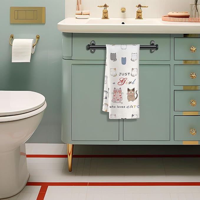 Cat Mom Gifts, Cat Towel,Gifts For Cat Lovers For Women,Decorative Kitchen Towels,Cute Dish Towels For Kitchen,Kitchen Hand Towels Decorative,Crazy Cat Lady Gifts,Cat Dish Towels,Cat Kitchen Towels