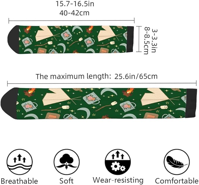 AOYEGO Volleyball Funny Socks Water Polo Balls Iridescent Novelty Casual Crew Socks Contrast Color Design for Women Men Gift