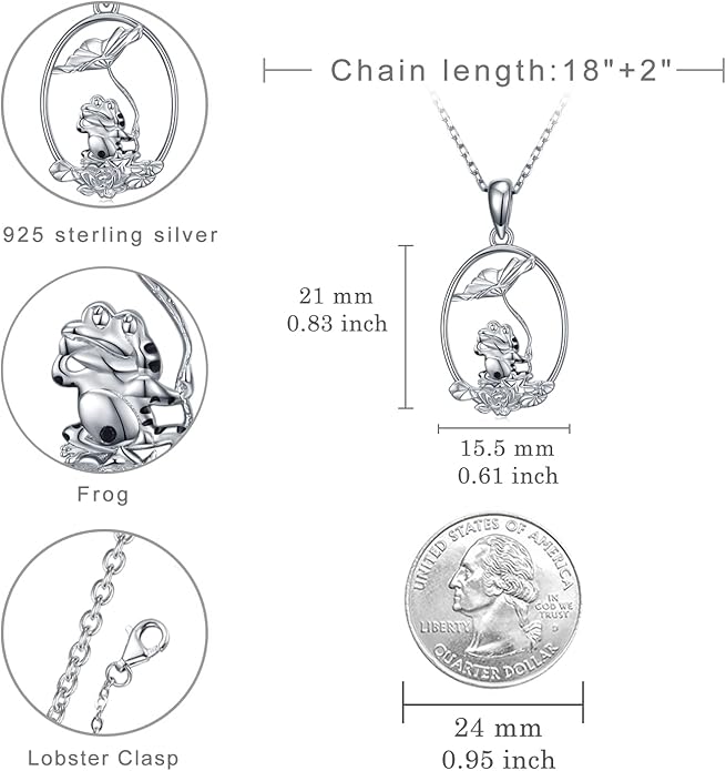 Highland Cow/Unicorn/Turtle/Moon Fairy/Axolotl/Owl/Mermaid/Cat/Cat and Girl/Frog/Wolf Necklace 925 Sterling Silver Animal Necklace Animal Jewelry Gifts for Women