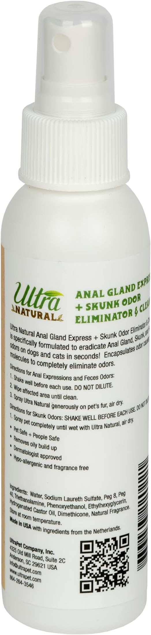 Anal Gland Express and Skunk Odor Eliminator 4 OZ Spray
