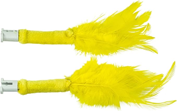 Peek-A-Bird Cat Toy Replacement Feathers – 2 Pack Refill Parts – Interactive Teaser Toy for Indoor Cats