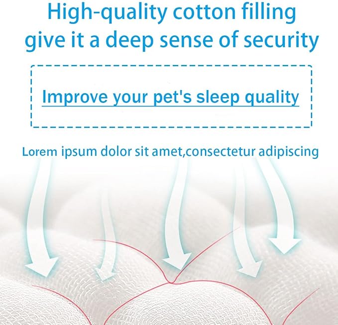 Cat Beds for Indoor Cats - Cat Bed Washable 20/24 inches, Dog Beds for Small Medium Dogs, Anti Anxiety Round Fluffy Plush Faux Fur Cat Bed, Thick Bottom (Blue, Medium)